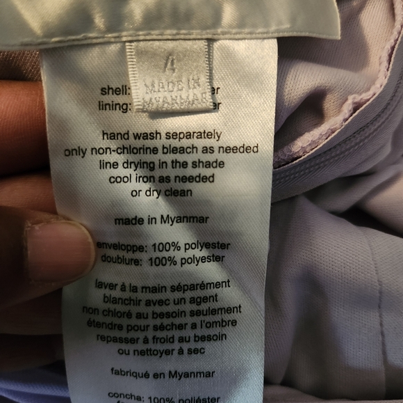 David's bridal one shoulder gown - Picture 5 of 7